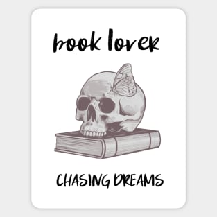 book lover chasing dreams Sticker